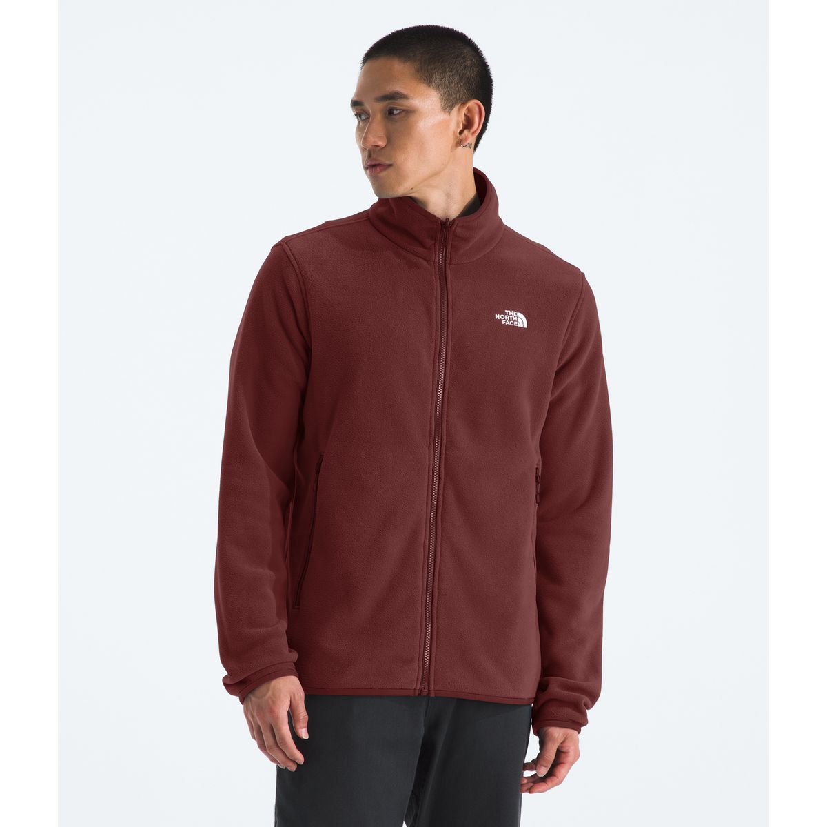 THE NORTH FACE - Chaqueta Glacier Fleece Jacket Hombre Burdeo