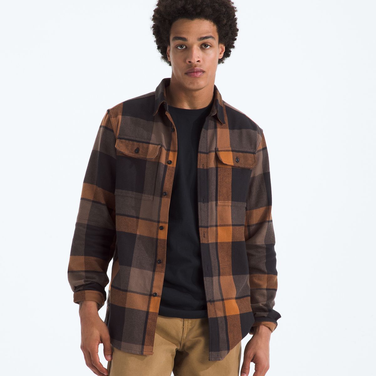 THE NORTH FACE - Camisa Arroyo Flannel Shirt -Plaid Hombre Café