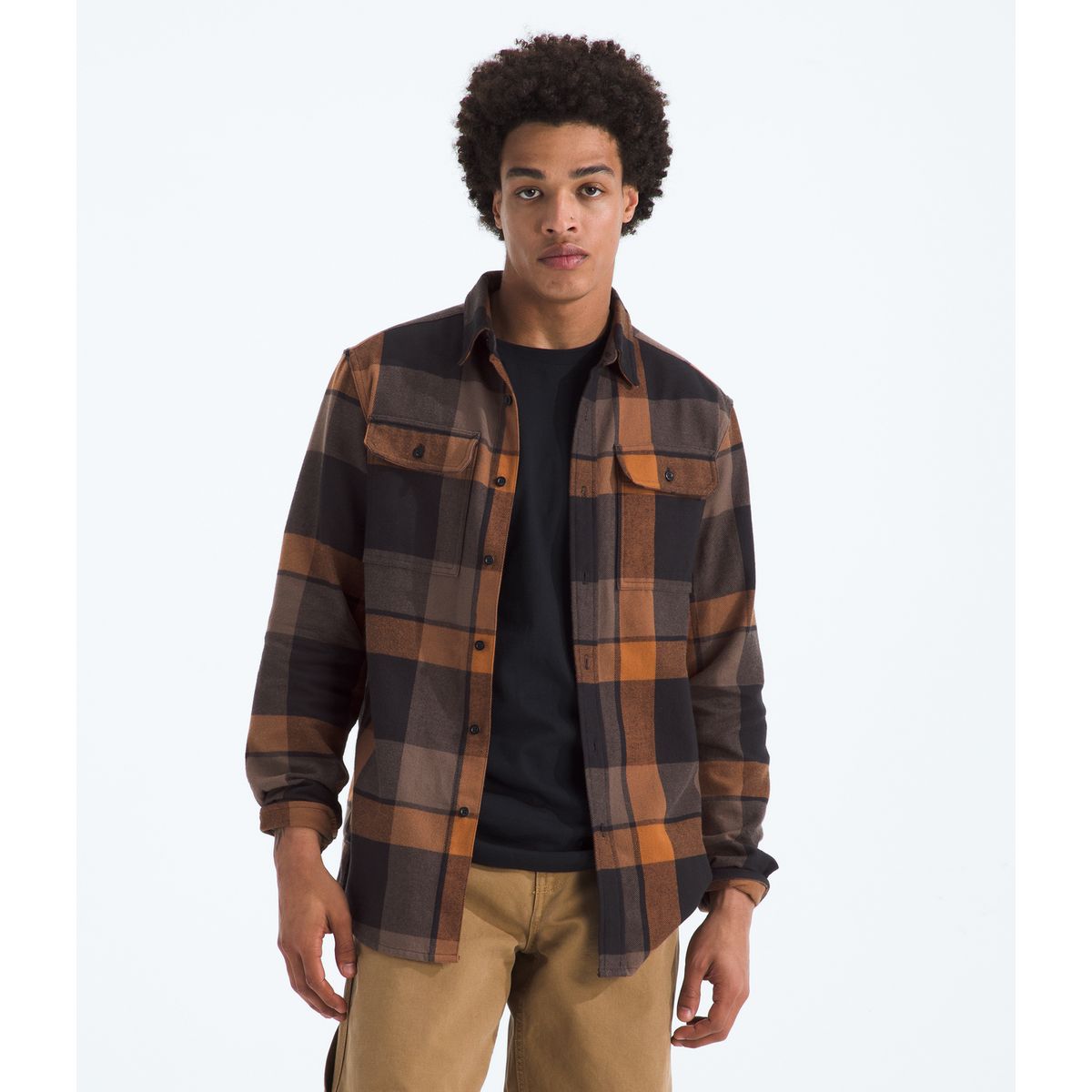 THE NORTH FACE - Camisa Arroyo Flannel Shirt -Plaid Hombre Café