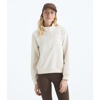 Poleron Evo Simple Dome 1/4 Zip Mujer Blanco Invierno