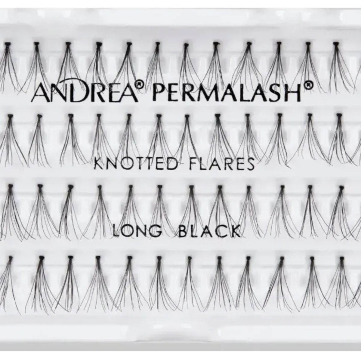 GENERICO - Pack 3 Pestañas Individuales En Racimo Andrea Permalash Negro