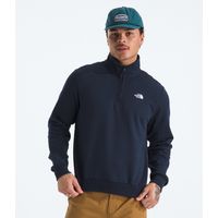 Poleron Evo Simple Dome 1/4 Zip Hombre Azul Marino
