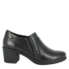 ALQUIMIA - Mocasin Mujer Negro Carda