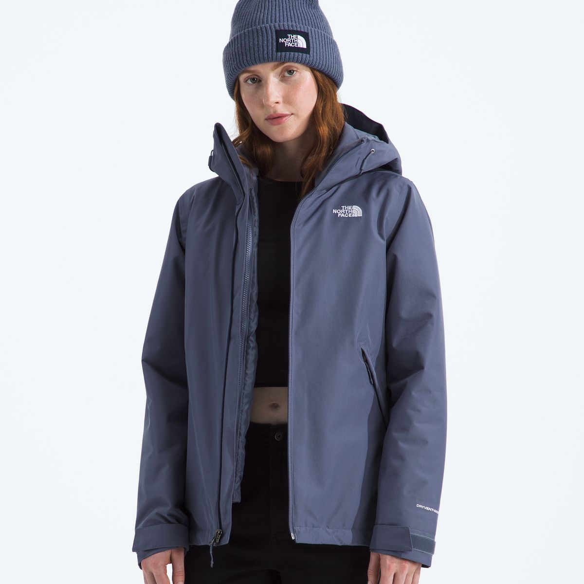 THE NORTH FACE - Chaqueta Carto Mono Triclimate Hooded Jacket Mujer Celeste
