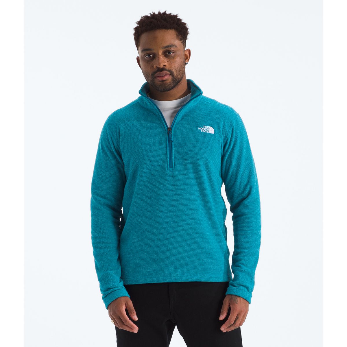 THE NORTH FACE - Polar Textured Cap Rock ¼ Zip Hombre Azul