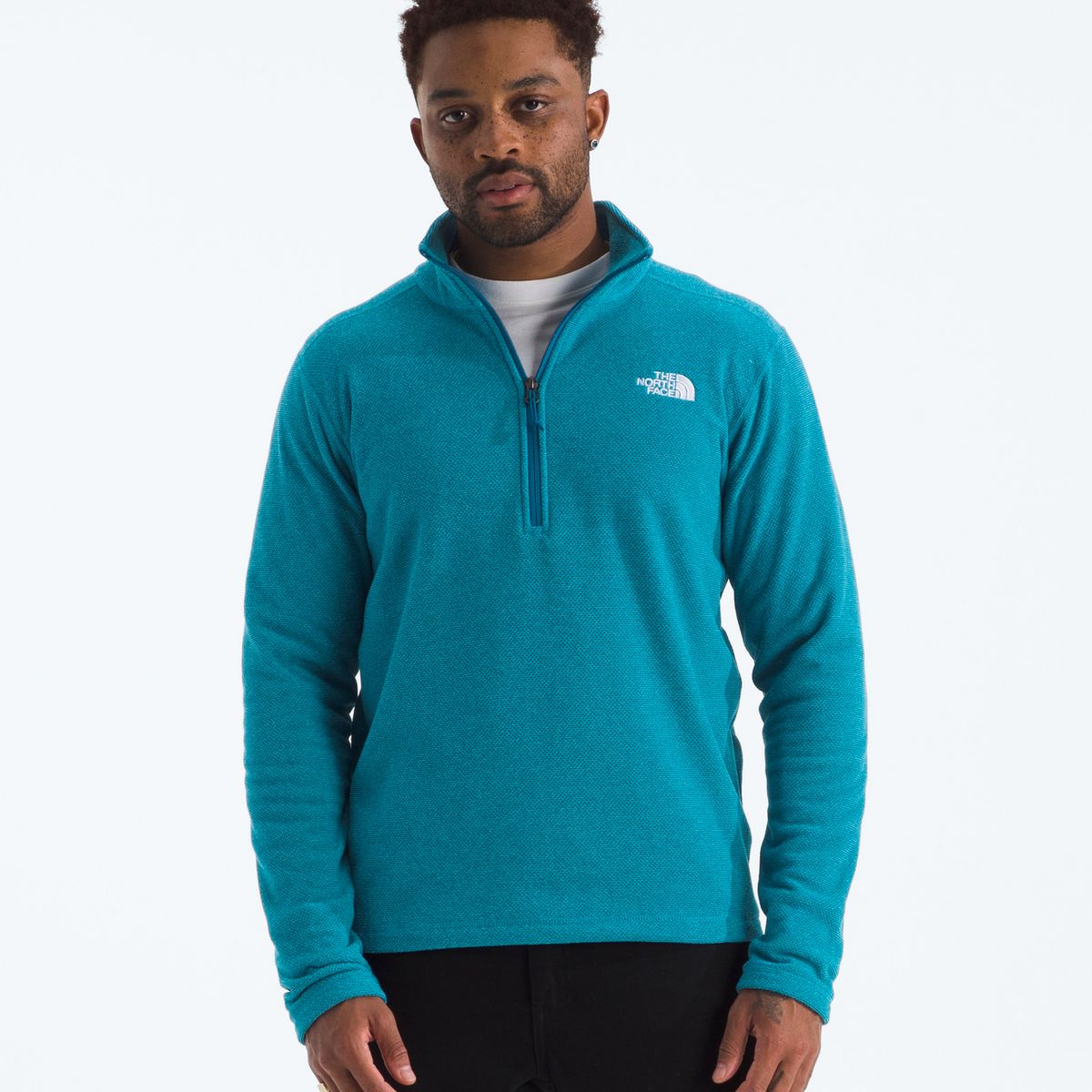 THE NORTH FACE - Polar Textured Cap Rock ¼ Zip Hombre Azul