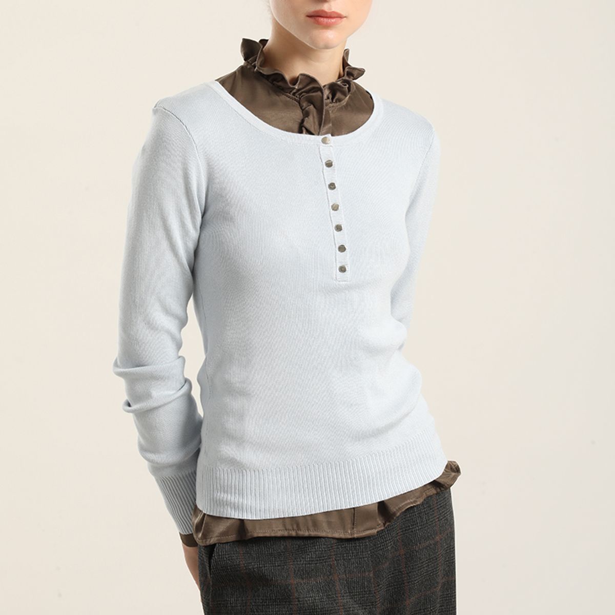 LIOLA - Jersey Punto Basico, Celeste Liola