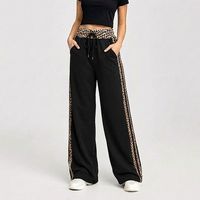 Pantalón Palazzo Buzo Algodón Animal Print Oversize Elasticados Wide Leg