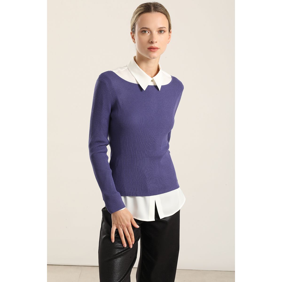 LIOLA - Jersey Punto Basico, Azul Liola