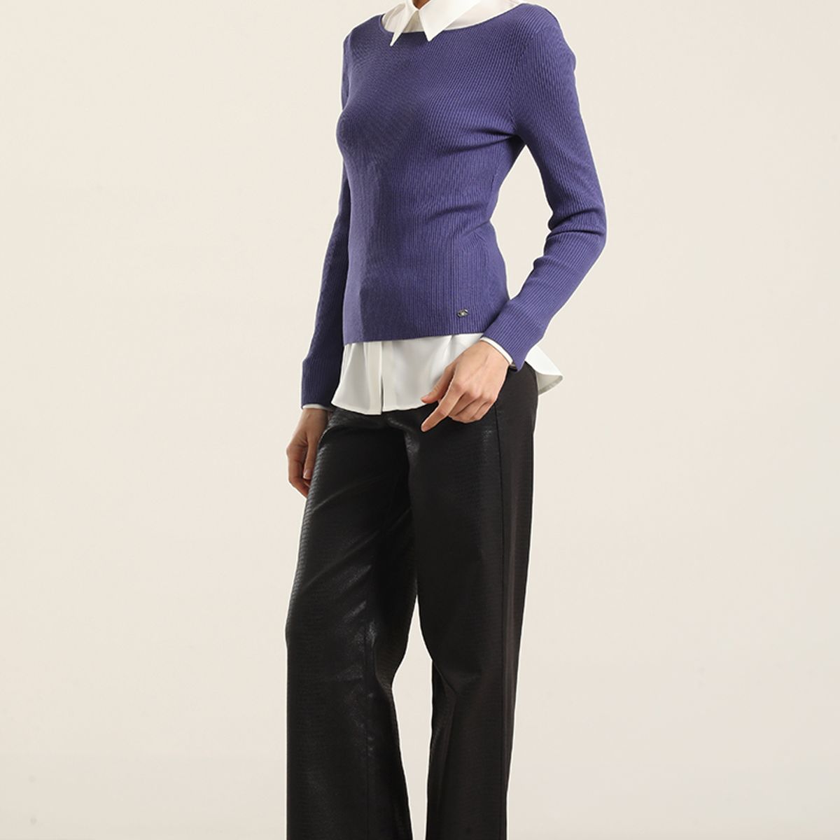 LIOLA - Jersey Punto Basico, Azul Liola