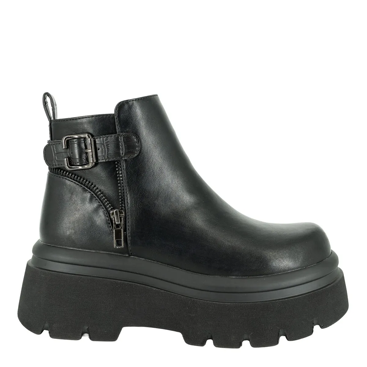 ALQUIMIA - Botin Plataforma Mujer Negro Tols Alquimia