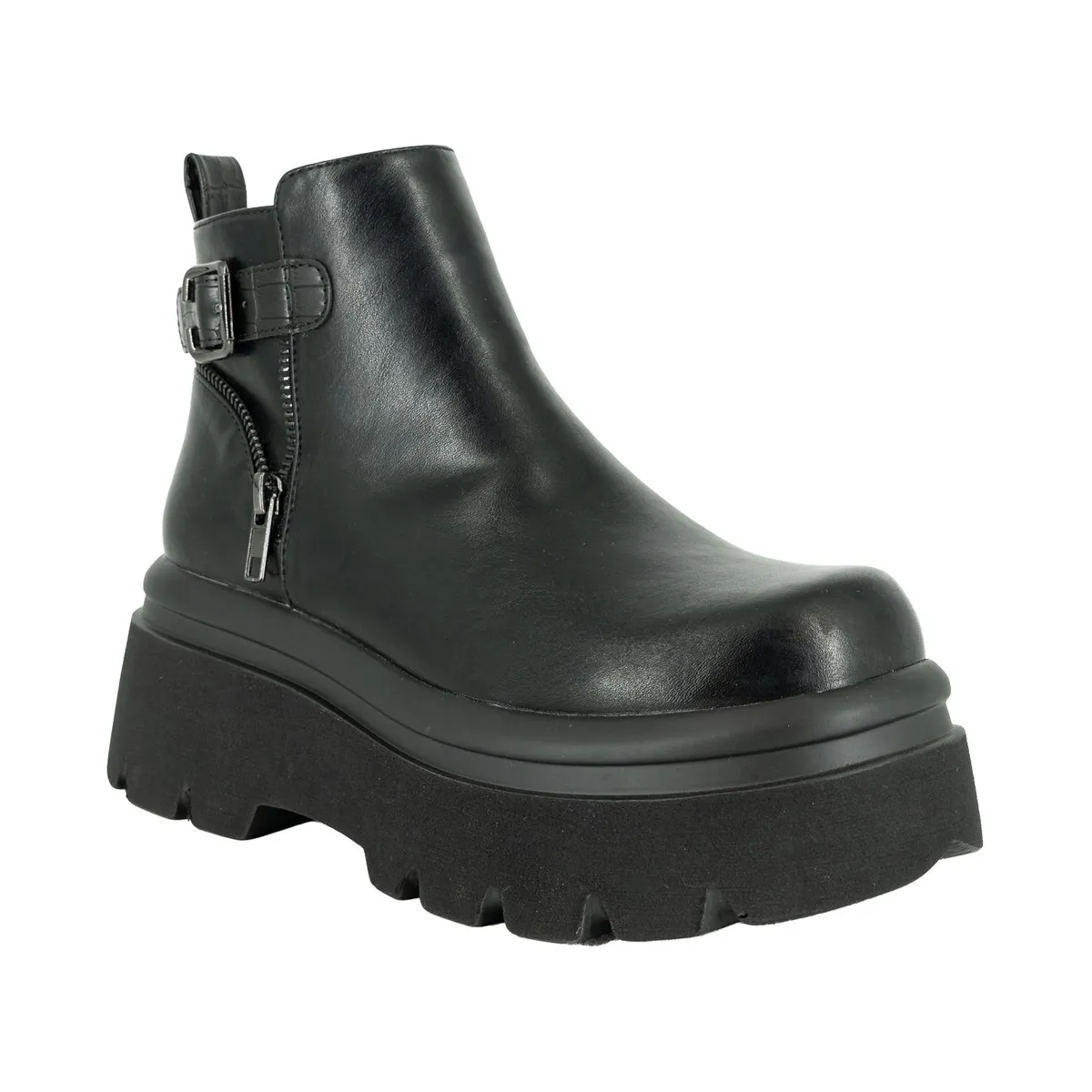 ALQUIMIA - Botin Plataforma Mujer Negro Tols Alquimia