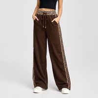 Pantalón Palazzo Buzo Algodón Animal Print Oversize Elasticados Wide Leg