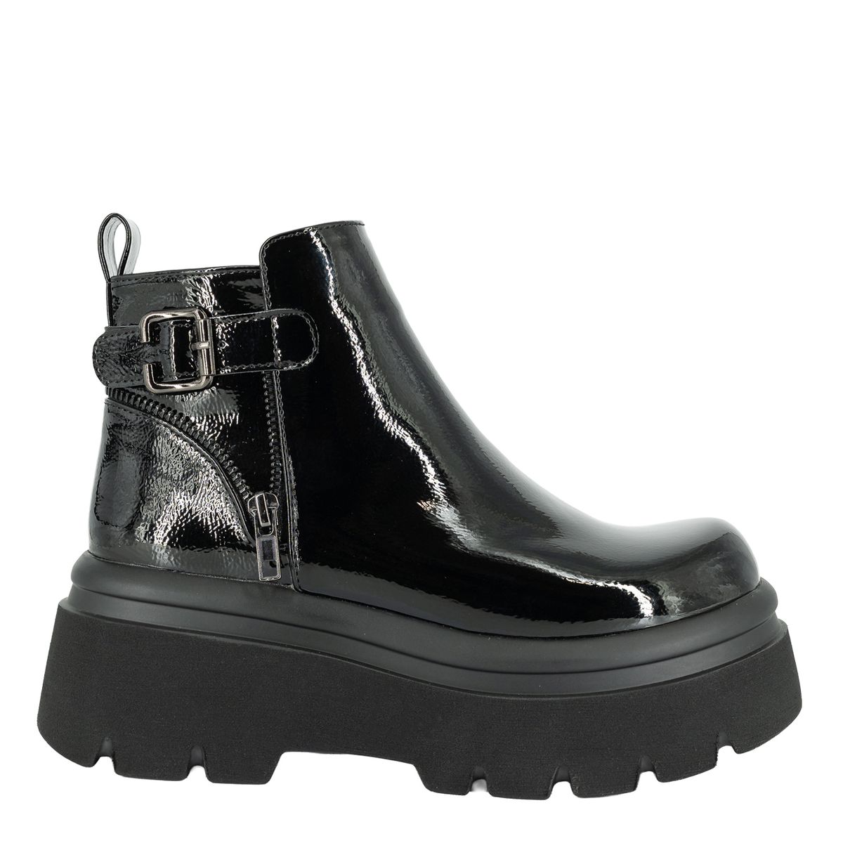 ALQUIMIA - Botin Plataforma Mujer Negro Charol Tols Alquimia