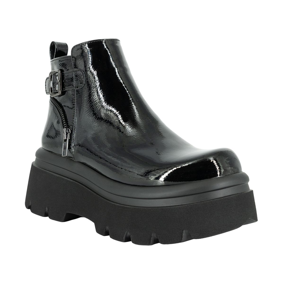 ALQUIMIA - Botin Plataforma Mujer Negro Charol Tols Alquimia