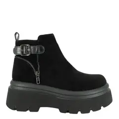 ALQUIMIA - Botin Plataforma Mujer Full Negro Tols