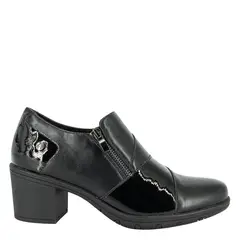 ALQUIMIA - Mocasin Mujer Negro Carit
