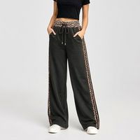 Pantalón Palazzo Buzo Algodón Animal Print Oversize Elasticados Wide Leg