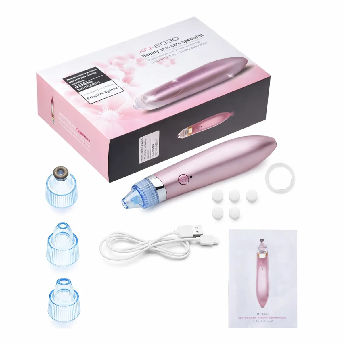 MOVI - Extractor de Puntos Negros Recargable USB  Limpieza Facial Profunda