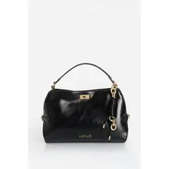 LIOLA - Cartera Charm, Simil Cuero, Negro
