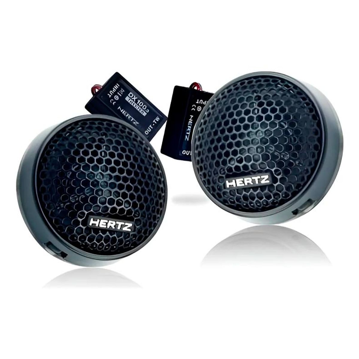 HERTZ - Parlantes Tweeters Hertz Dt24.3 Con Crossover 80w Negro