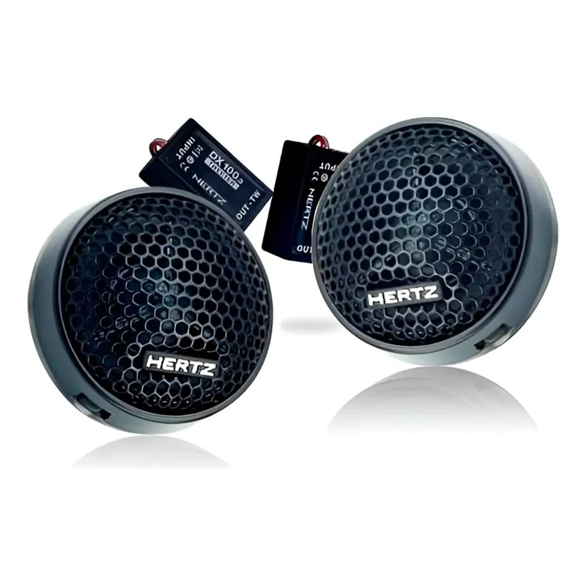 HERTZ - Parlantes Tweeters Hertz Dt24.3 Con Crossover 80w Negro