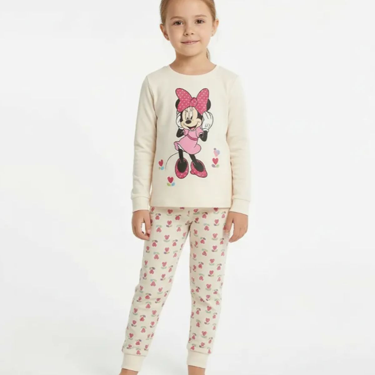 DISNEY - Pijama Largo Niña Minnie Mouse