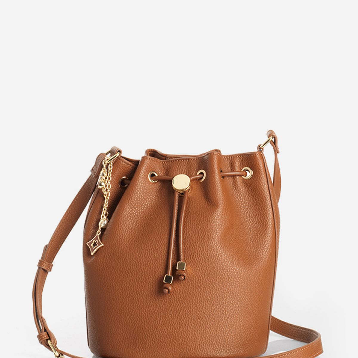 LIOLA - Bolso Charm, Simil Cuero, Camel Liola