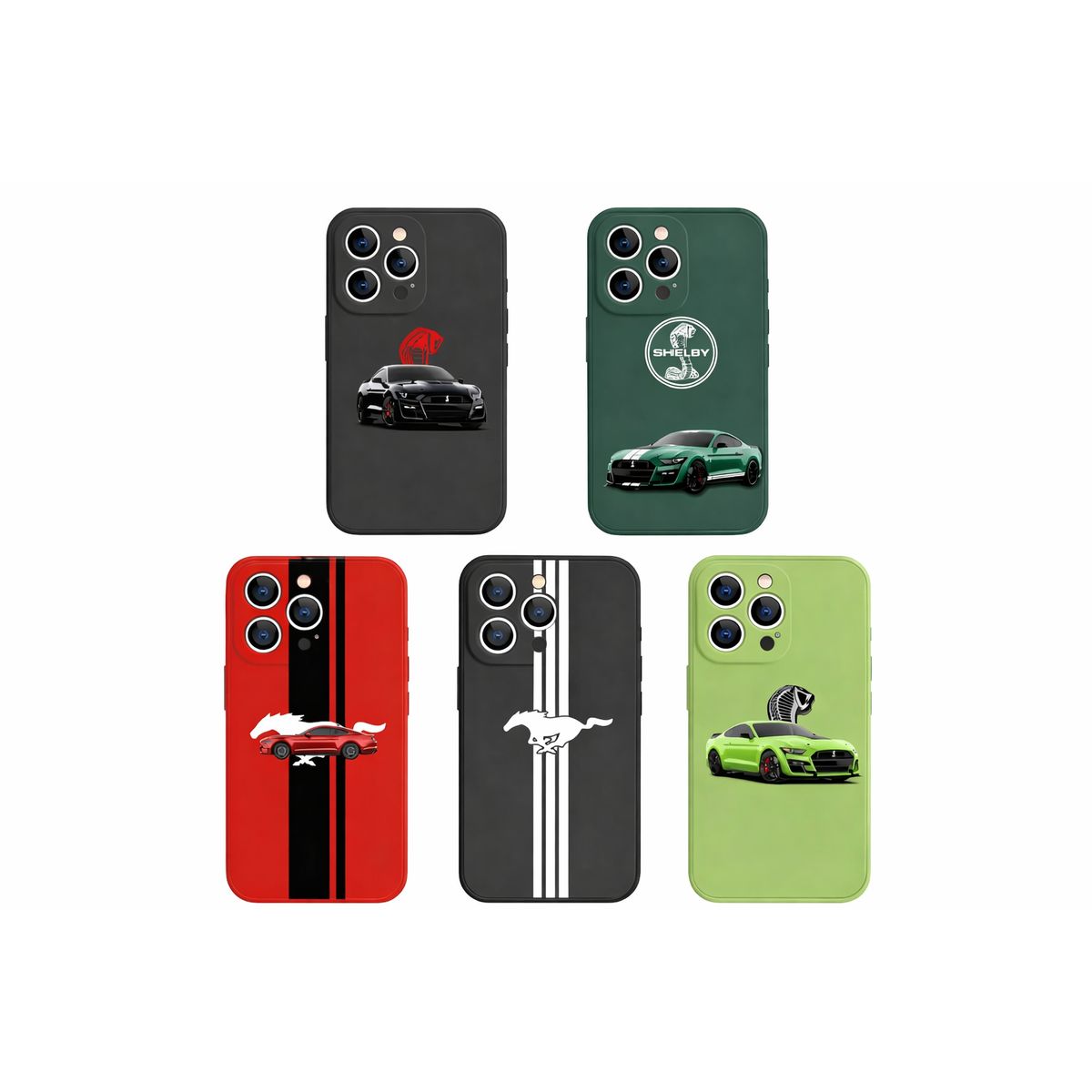 GENERICO - Carcasa Mustang Premium Para iPhone Todos Los Modelos