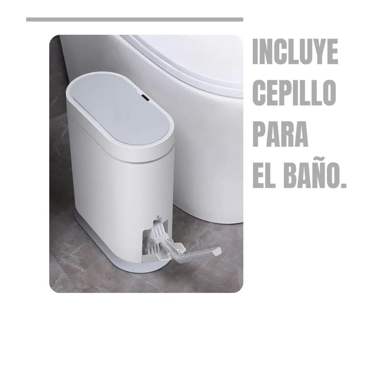 GENERICO - Basurero Automático Papelera Inteligente Sensor 8 Lts Color Blanco BELUG