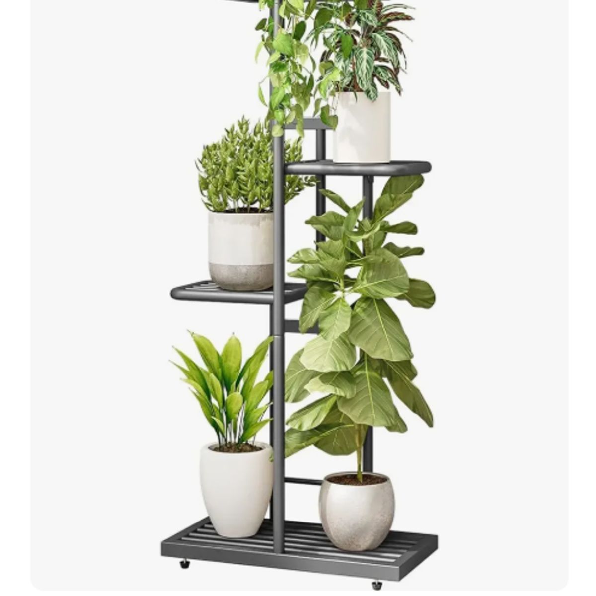 GENERICO - Soporte Para 5 Macetas Estante Jardinera Plantas Meta