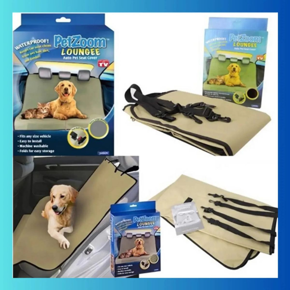 MOVI - Funda Cubre Asiento para Mascotas 2 plazas