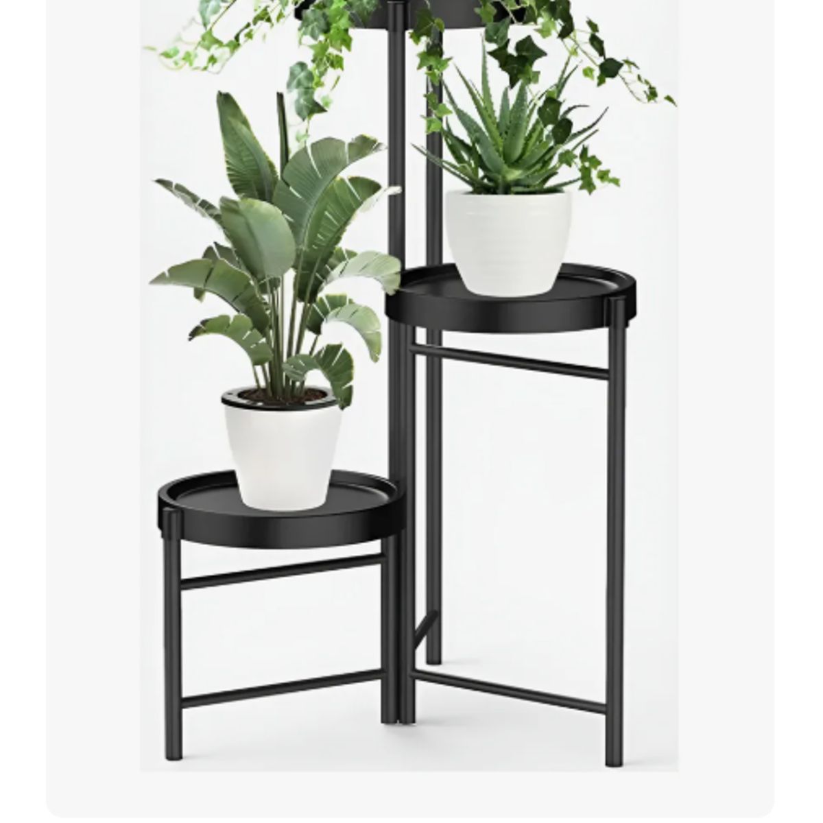 GENERICO - Set Organizador 3 Pedestal Porta Macetero Desmontable