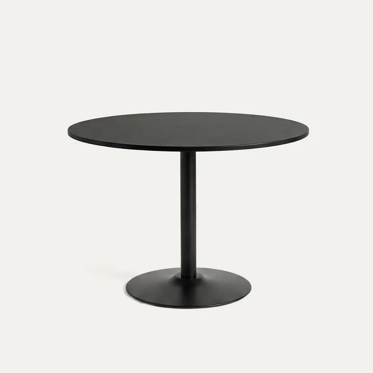 VENHOOUSE - Mesa De Comedor Redonda Nordika Venhoouse Negra 100cm