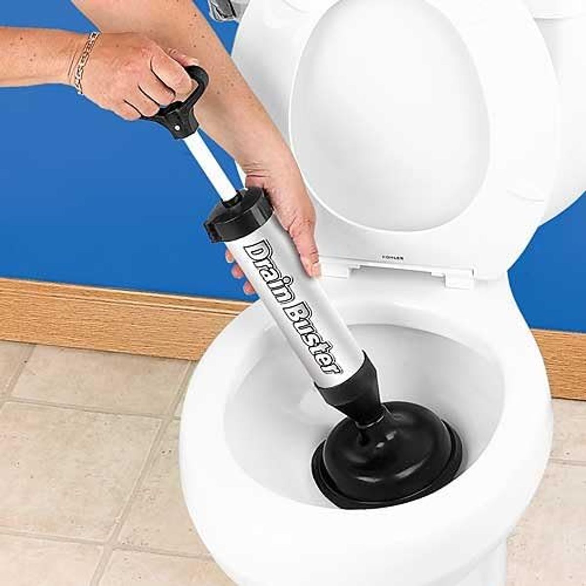 MOVI - Sopapo Destapador de Cañerías para Baño con Sistema de Aire Comprimido