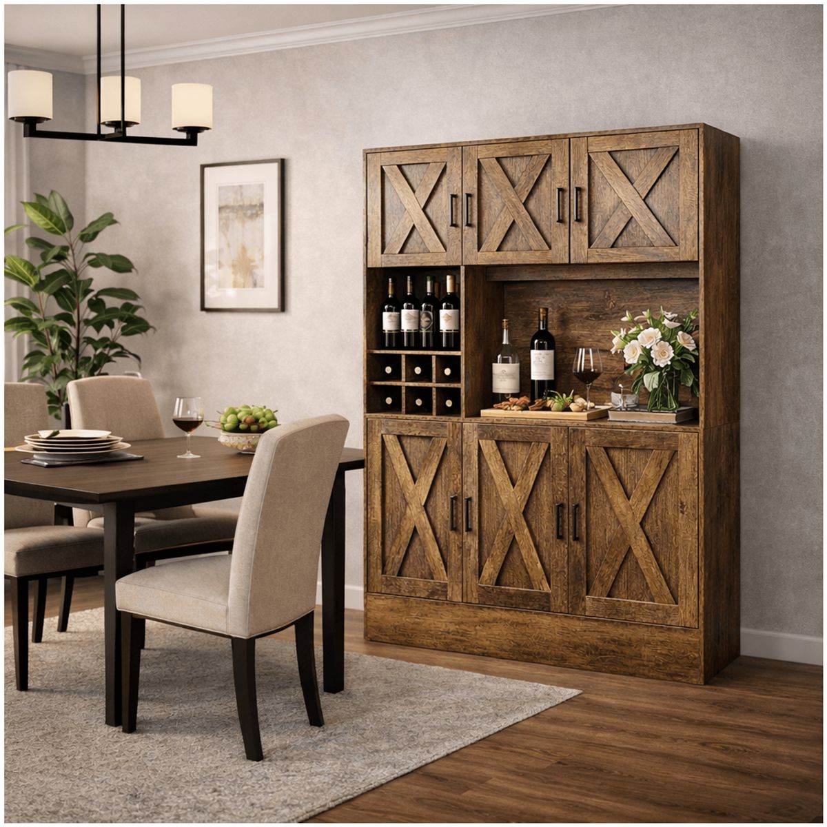 HOMER DESIGN - Mueble Bar Despensa Aparador Buffet Para Cocina Comedor