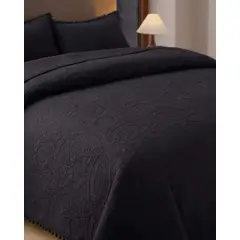 GENERICO - Cubrecama Quilt Primavera Verano con Pompones Plaza y media