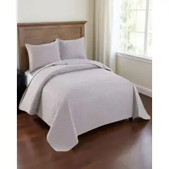 GENERICO - Cubrecama Quilt Texturizado Estilo Moderno y Confort Plaza y Media