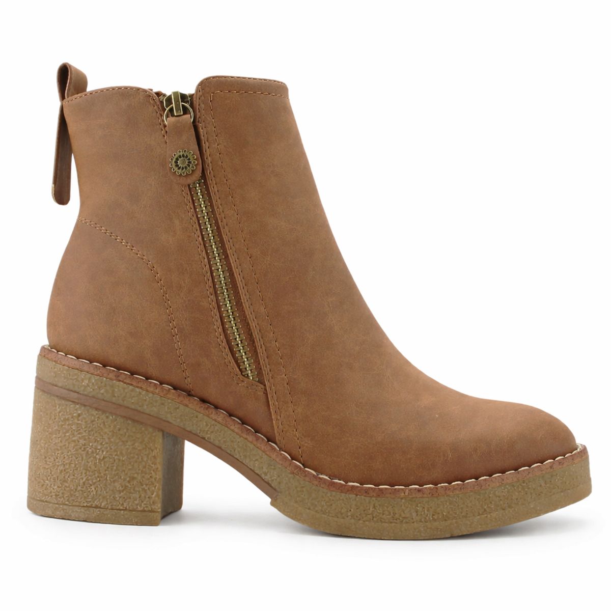 CHALADA - Botin Mujer Camel Casual Chalada Bricca