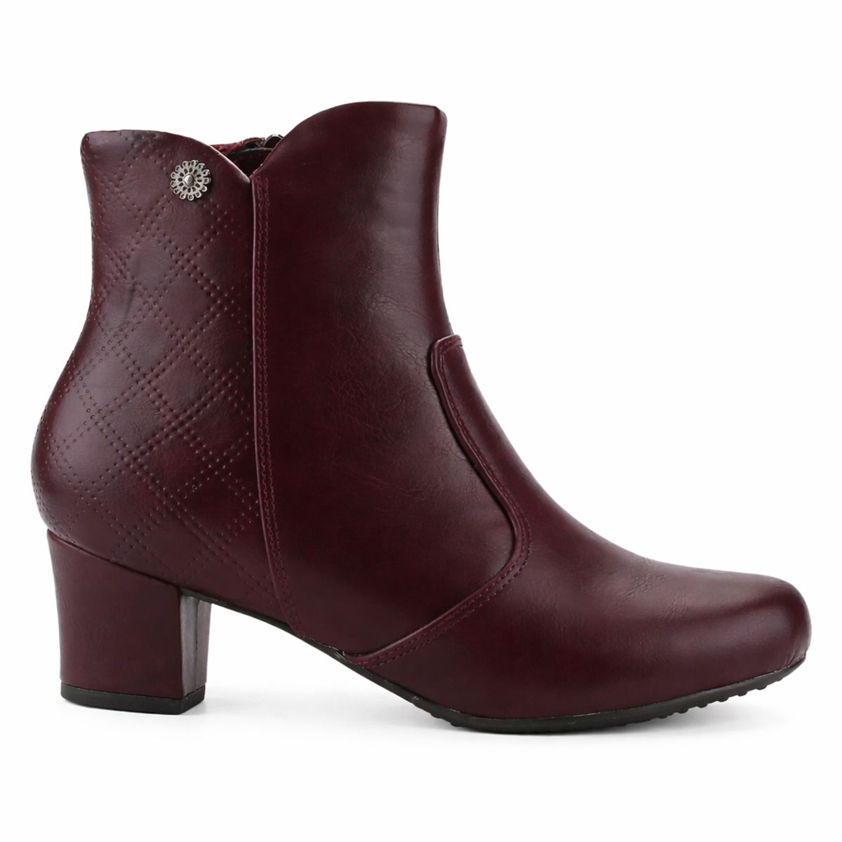 CHALADA - Botin Mujer Burdeo Casual Chalada Flexib