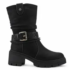 CHALADA - Botin Mujer Negro Casual Terra
