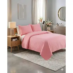 GENERICO - Cubrecama Quilt Texturizado Estilo Moderno y Confort Plaza y Media