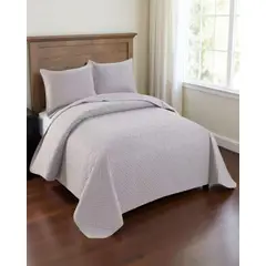 GENERICO - Cubrecama Quilt Texturizado Estilo Moderno y Confort Plaza y Media