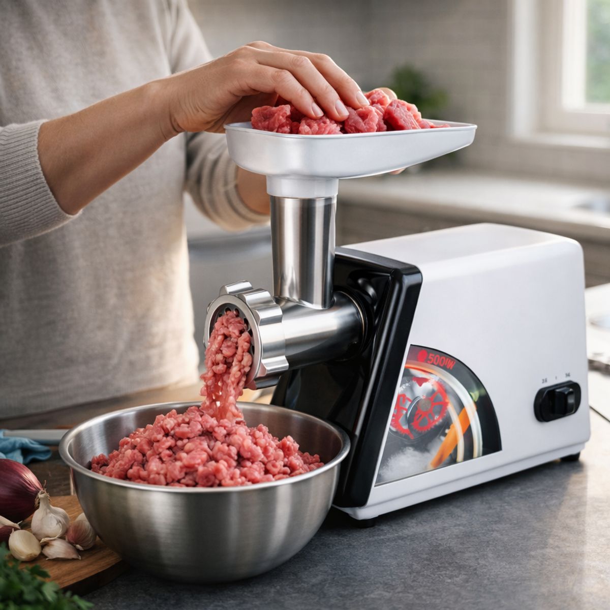 MOVI - Moledora de Carne y Verduras  2500W Multifuncional