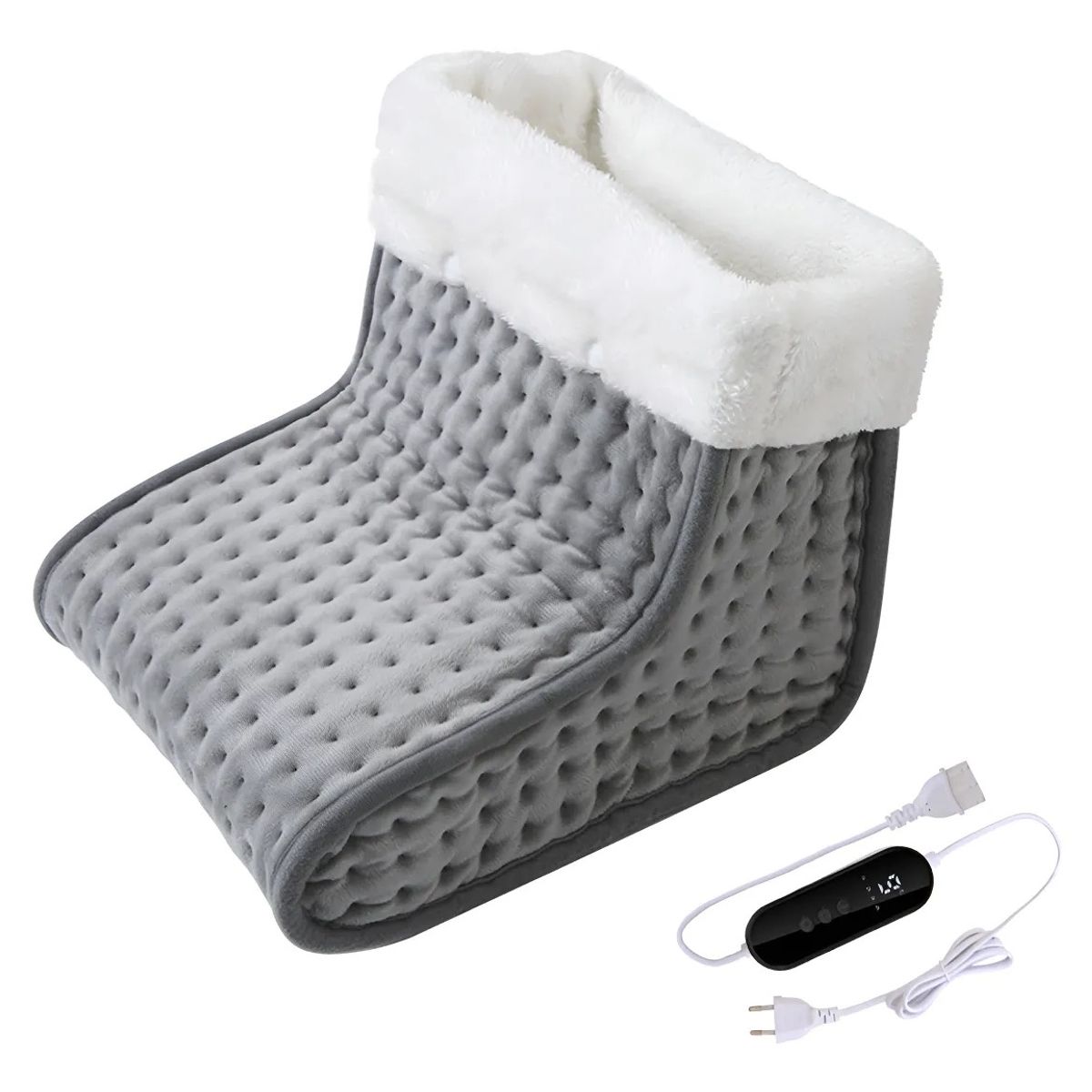 GENERICO - Calentador De Pies Eléctrico De Caña Alta De Invierno Gris BELUG