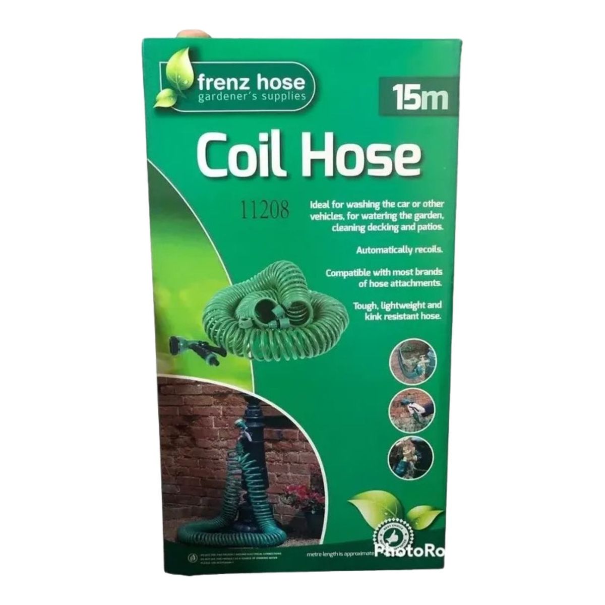 GENERICO - Manguera Espiral Expandible Hogar Jardin 15 Mts Color Verde