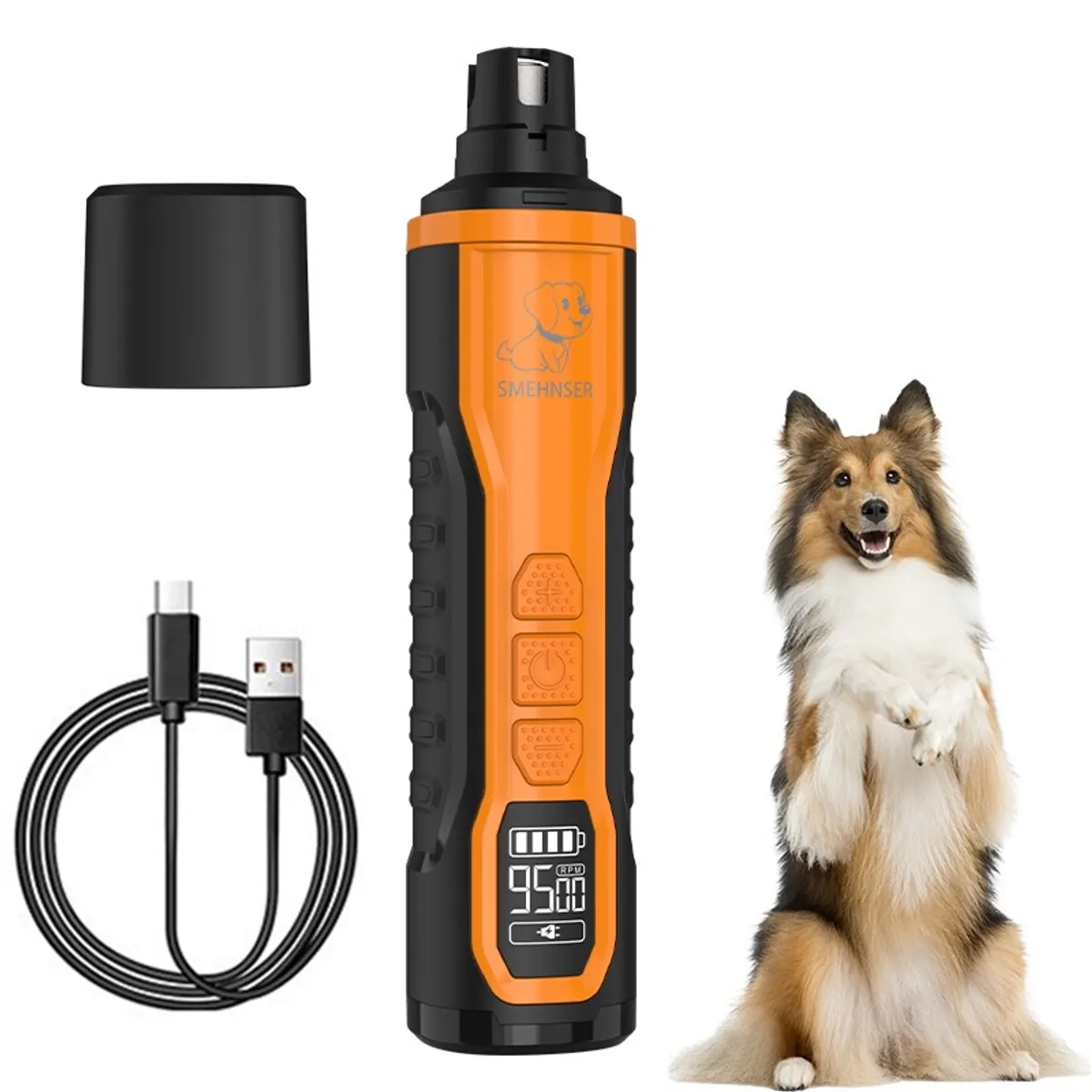 GENERICO - Limador Uñas Perro Silencioso  Doble Luz Led Blanco
