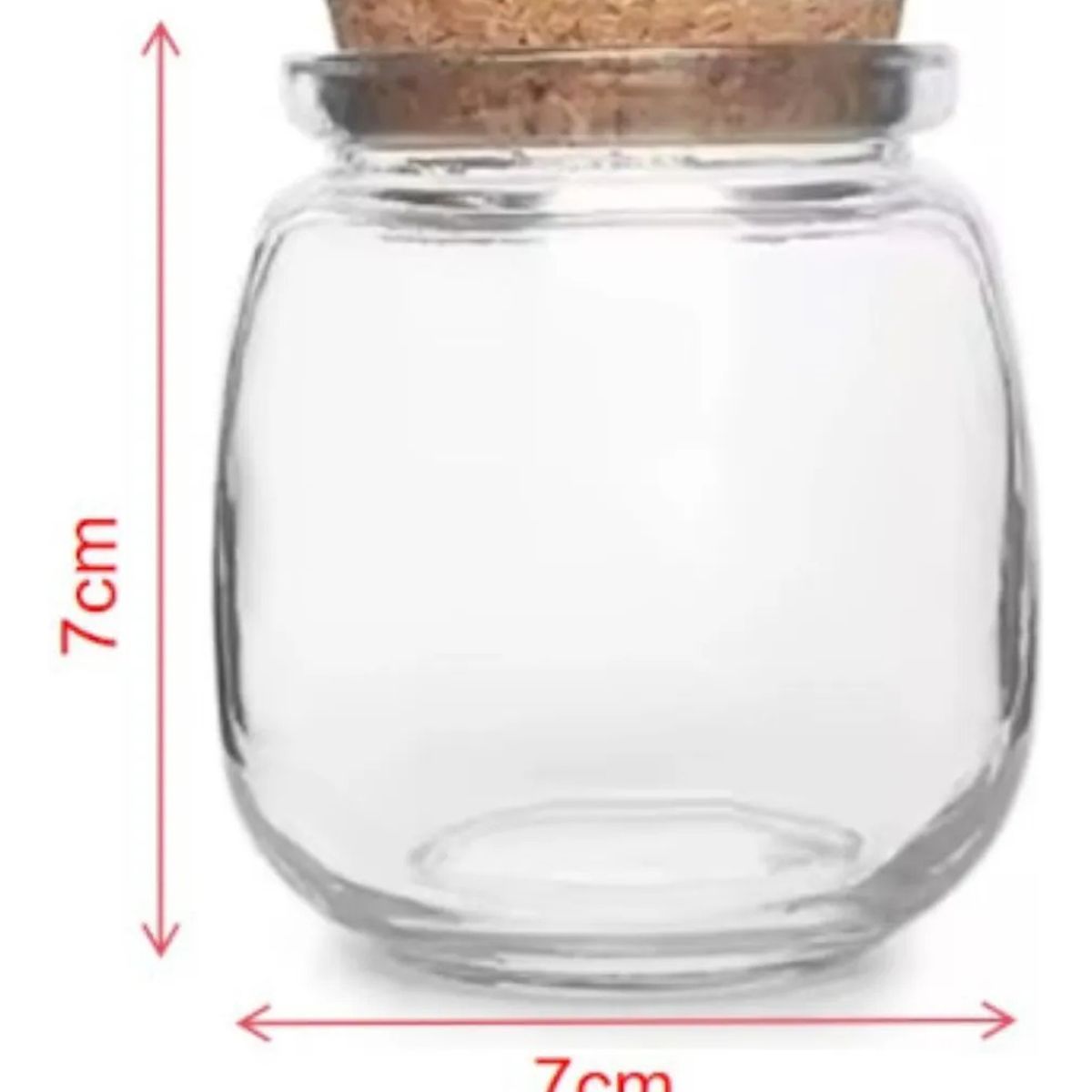 GENERICO - Pack X24 Frascos De Vidrio Corcho Postres Conservero 300mL