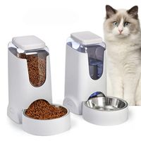 Pack Dispensador De Comida Y Agua Para Mascotas Perros Gatos