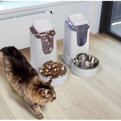 Imagen 2 del producto Pack Dispensador De Comida Y Agua Para Mascotas Perros Gatos